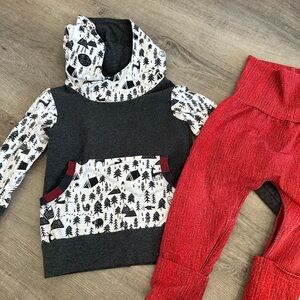 Toddler Grow with Me Hoodie and Pants Set | NWOT 1-3 year